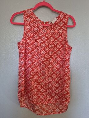 MICHAEL Michael Kors Women Red Sleeveless Blouse S